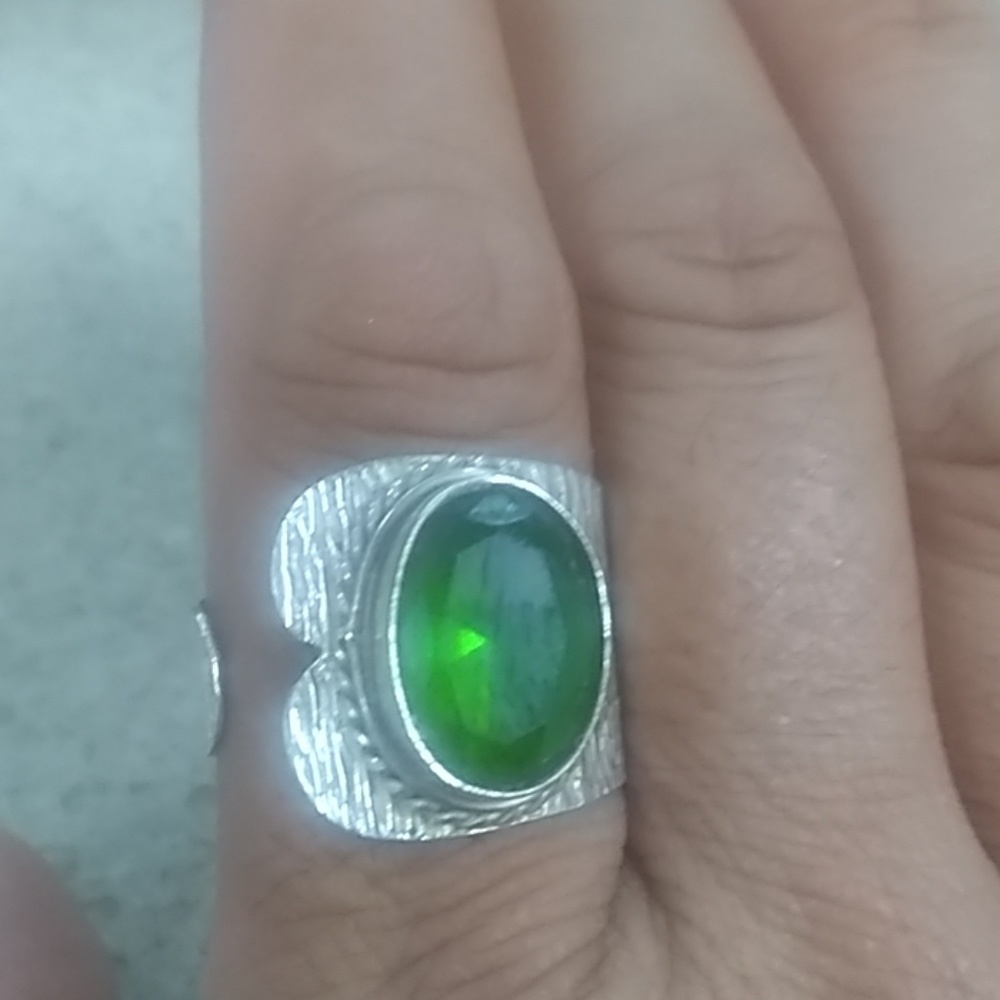 Paridot Sterling Silver ring